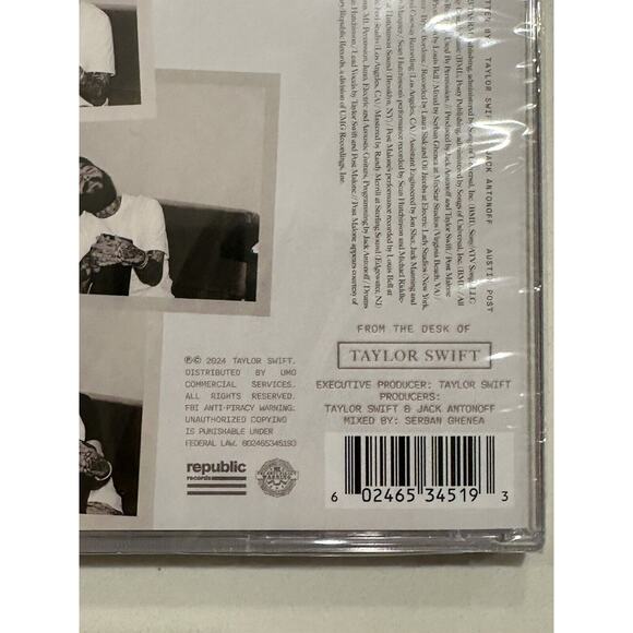 Taylor Swift Fortnight Feat Post Malone CD Single Tortured Poets Department NEW - Picture 7 of 7